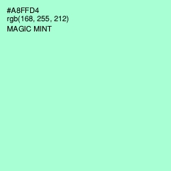 #A8FFD4 - Magic Mint Color Image